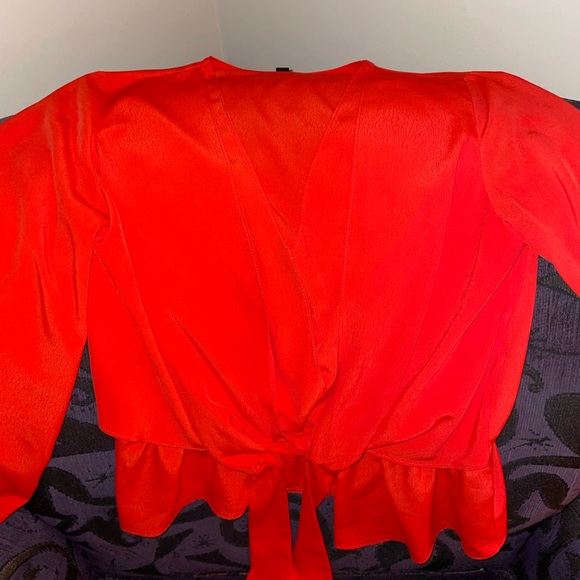 Top Shop red blouse - Picture 2 of 5